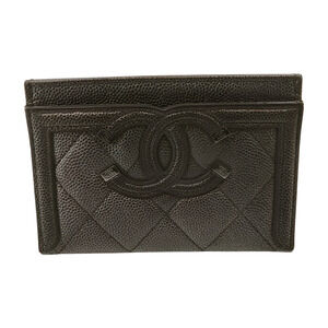 Chanel Filigree Card Holder – Gunmetal Caviar – 2018-2019